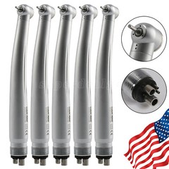 1-5Pcs Dental High Speed Handpiece Push Button Standard Head 4 Hole NSK Style