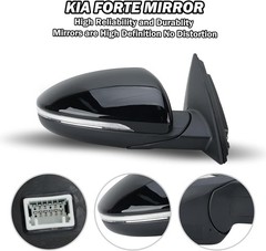Right Passenger Side Mirror Fits 2019 2020 2021 2022 2023 KIA Forte Mirrors with