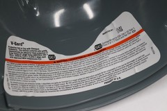 MSA V-Gard Full Brim Trican Hard Hat Fas-Trac Suspension Gray 495736