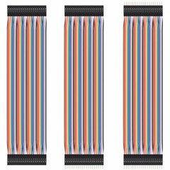 Dupont Cable Jumper 40 Wire 20cm F-M F-F M-M For Arduino Raspberry Breadboard