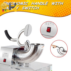 48L Snow Cone Machine 500LB/H Commercial Shaved Ice Machine 300W
