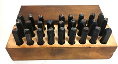 YOUNG BROS STAMP WORKS 26 PIECE STEEL LETTER STAMPS SIZE 3/16″ ITEM 05272
