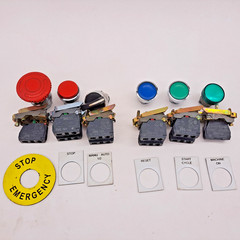 Schneider ZBV-G3, ZBE-102, ZBE-101 Monetary, E Stop, Turn, Indicator Lot of 6