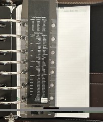 Franklin Covey 7 Ring Brown Leather and Cloth Zip Binder CL 12215 inserts