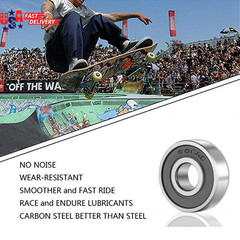 20 Pcs 608 2RS Ball Bearings – Bearing Steel and Double Rubber Sealed Miniature