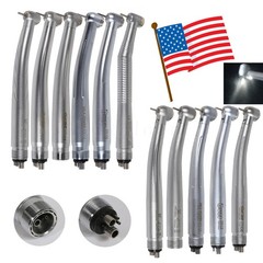 Dental Fiber Optic /E-generator LED /High Speed No-LED Handpiece 2/4/6Hole Quick