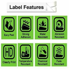 5PK Compatible Dymo LetraTag Refill 16952 12mm Clear Plastic Label Tape LT-100H