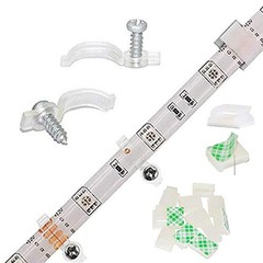 Griver 100 Pack Strip Light Mounting Brackets,Fixing Clips,One-Side Fixing,10…