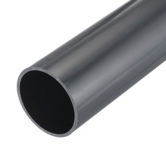 PVC Rigid Round Pipe 54.7mm ID 60mm(2 3/8″) OD 350mm Dark Grey High Impact