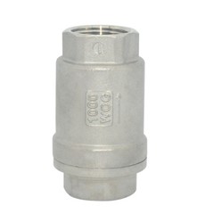 1/2″ inch Spring Loaded In-line NPT Threaded Check Valve Stainless Steel SS316