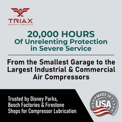 TRIAX Kompressor MV 46 (SAE 20) Full Synthetic Air Compressor Oil (1 Quart)