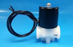 1/4″ NPT 110/120 AC Plastic N/C Solenoid Valve, R/O, Air & Water (Push on Lock)