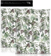 100Pcs Christmas Poly Mailer 10 x 13 Inch Pine Tree Cones Packaging Bags Self…