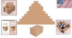 40 Pack 7x5x4 Inches Brown Cardboard Shipping Boxes for Packing, Moving, Mailing