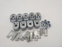 *Lot of 9* Lindapter LAF050S AF12S M12 1/2″ AF Short High Friction Clamp – NE…