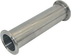 OD 1-1/2” 2 in Length 6″ 8″ Sanitary Pipe tube Ferrule End Clamp Stainless SS316