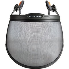 Klein Tools 60474 Safety Face Shield, Lightweight Steel Mesh Impact Rated, Black