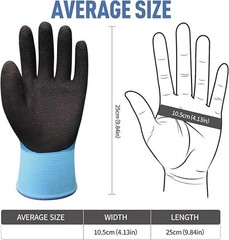 1000V High Voltage Electrical Gloves Insulated Rubber, Waterproof Non-Slip Palm