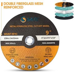 10 Pack 9″ x .075″ x 7/8″ Cut-off Wheels Metal Cutting Wheel 9Inch Cutting Discs