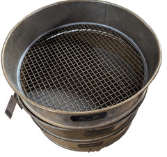 18″ USA Standard Testing Sieve Brass, Size No. 40,10,4,1/2