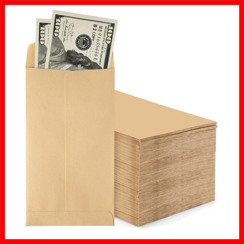 ACKO Coin Money Envelopes – 500 Pack of Durable Kraft Small Budget Envelopes …