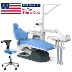 Dental Unit Chair Computer Controlled DC Motor /Folding Chair with Turbine Unit