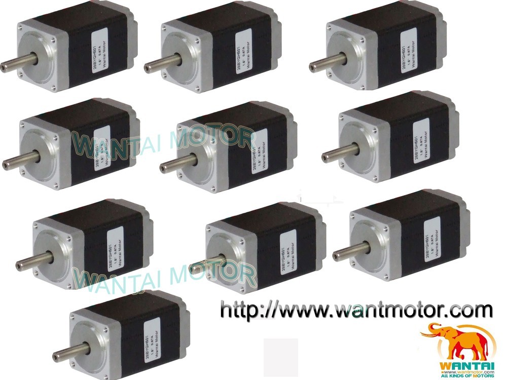 3D Printer 10PCS Nema11 Wantai stepper motor 1200g.cm & 0.67A, 2phase 28BYGH501