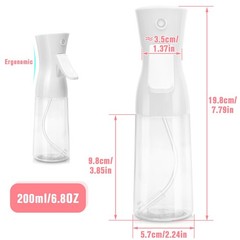 Apidgrowth Continuous Spray Bottle,Hair 6.8 Ounces, White-2 Pcs