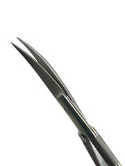 4.5″ Iris Scissors Curved With Tungsten Carbide Inserts Serrated – German Steel