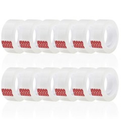 Clear Transparent Tape Rolls 3/4″ x 1000″ Dispenser Refill 12 Tape Rolls Scotch