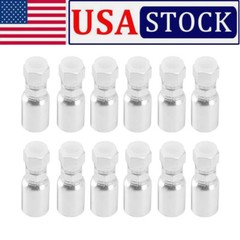 1/2″ Hose x 1/2″ JIC 37° Female Hydraulic Hose End Swivel Crimp Fitting 12 Pack