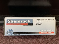 Shamrock Blue Nitrile Industrial Powder-Free Gloves – SMALL (100 Gloves/Box)