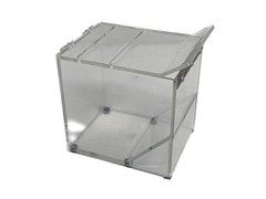 Clear Acrylic Parafilm M & Foil Dispenser 2-Slots 4-3/4”L x 6-3/4”W x 6-3/8”H