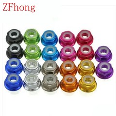 2-10PCS Aluminum Flange Nylon Lock Nuts M2-M8 for RC Model Parts Colorful
