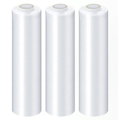 8 Rolls Cast Hand Stretch Wrap Plastic Shrink Film Clear 12″ x 1500′ 70 Gauge