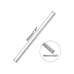 10pcs 4mm x 200mm 304 Stainless Steel Solid Round Rod for RC DIY Craft