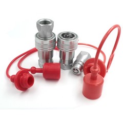 2 sets Ag 1/2″ Hydraulic Quick Connect Tractor Couplers, Ball Pioneer Style I…