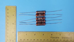 5 Pcs, Resistor, High Voltage, Axial, 100M Ohms, 3.5kV, 1W, Vishay, BBFW100MKF08