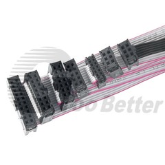 IDC Header Jumper Connector, 2.54mm Pitch, 2 Row, 20cm Flat Ribbon Cable, Female