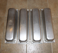 4 Stainless Steel Steam Table Pans 1 Vollrath – 3 Syscoware 20 3/4 x 6 1/4″ x 4″