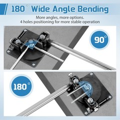 0.55 Manual Rebar Bender 200 Degrees Manual Rebar Bending Machine Metal Rod Bar