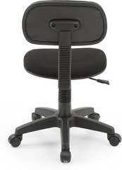Contemporary Kids Office Chair – Adjustable Height & Cushioned Seat in Black
