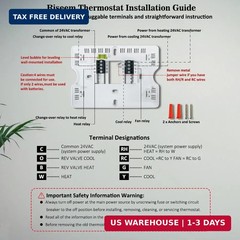NonProgrammable Thermostat for Home, Digital Energy-Saving Thermostat,Single-Sta