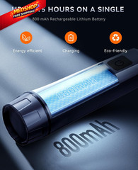 SUNPOW Metal Detector Pinpointer Rechargeable – 800mAh Battery for GD02-Black