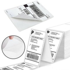 500x Fanfold Direct Thermal Shipping Labels for Zebra & Rollo Printers 4″ x 6″