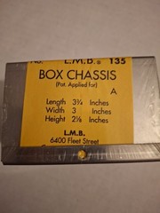 ELECTRONIC ENCLOSURE/PROJECT BOX 3-3/4 x 3 x 2-1/8 LMB -135-PLN