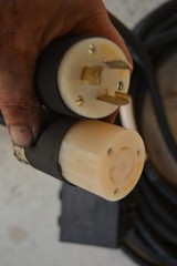 CAROL 10/3 EXTENSION CORD QUAD BOX ULTRA FLEX L5-20P AND PIGTAIL USA MADE