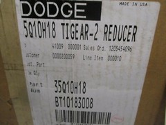 DODGE 35Q10H18 TIGER-2 REDUCER RATIO;10-1 RPM 1750