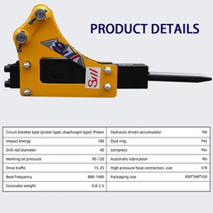 New Hydraulic Breaker Hammer For 0.8-1.5Ton Mini Excavator Attachment USA Stock