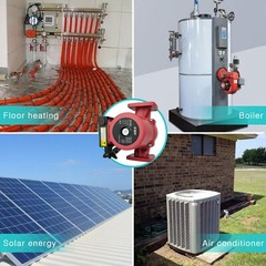1/6HP 3 Speed Circulating Pump Use w/Outdoor Furnaces,Hot water heat,Solar,115V